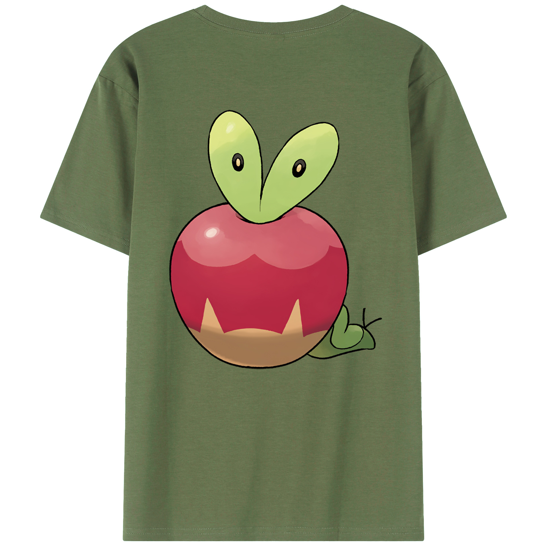 （画像用） ポケットモンスター Pokémon 綿100％ メンズ半袖Tシャツ（バックプリント） 通気性